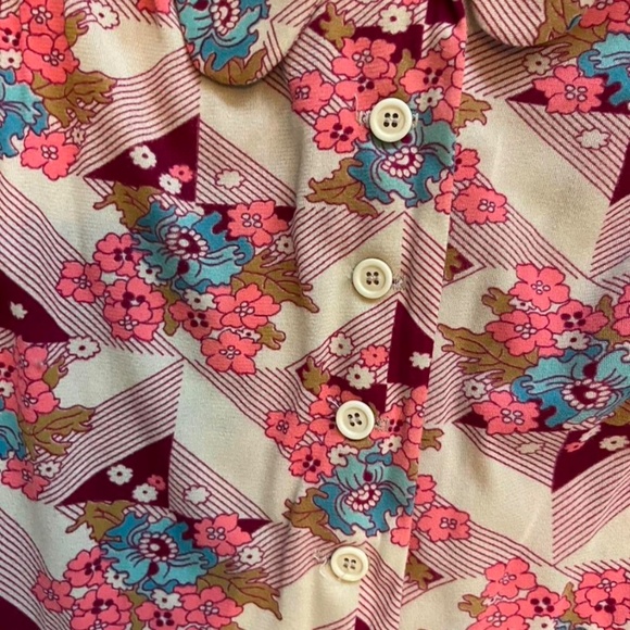 Vintage 70s mini dress - Picture 2 of 6